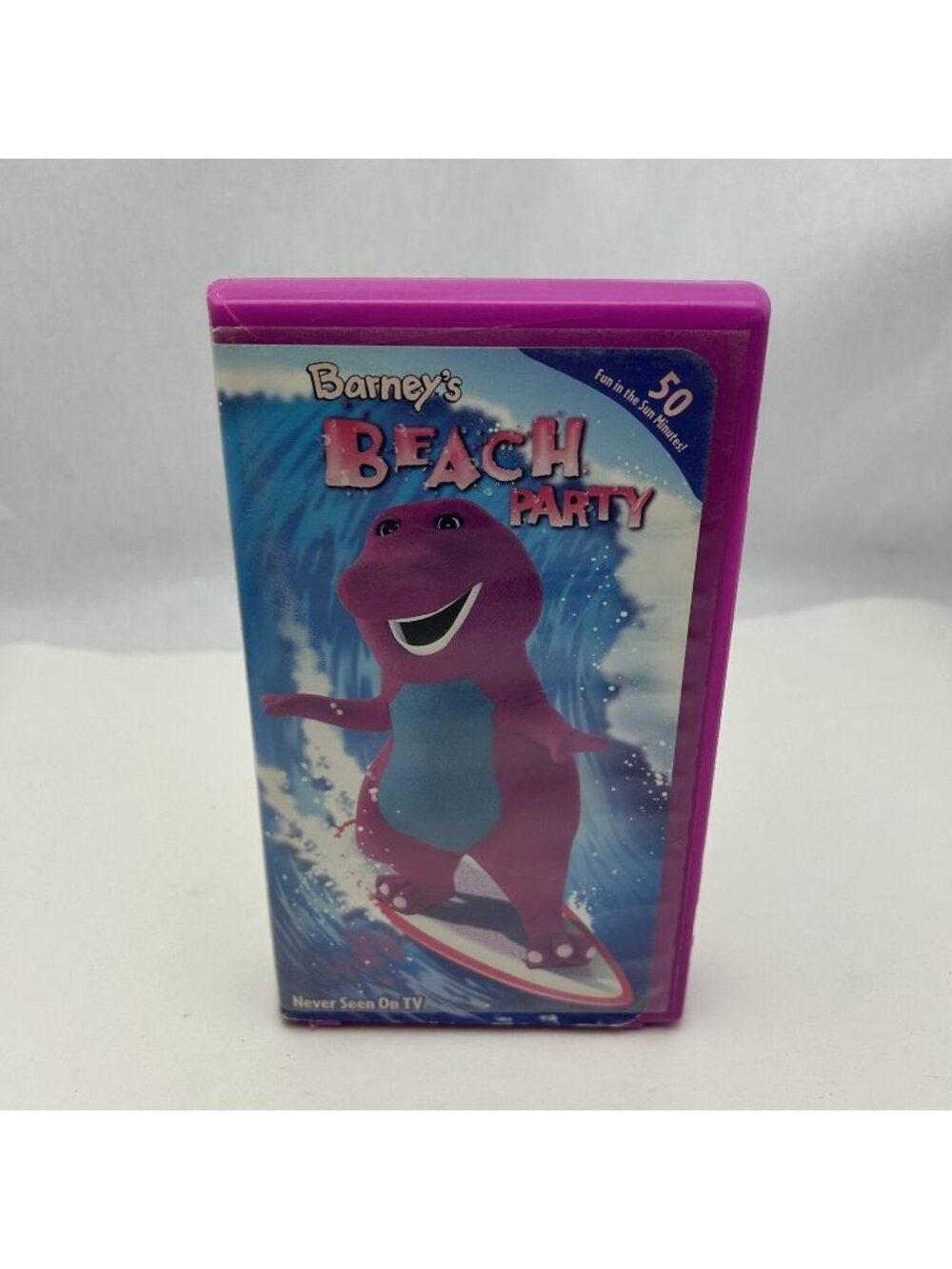 Barney & Friends Beach Party VHS 2002 Video Tape Clamshell Case